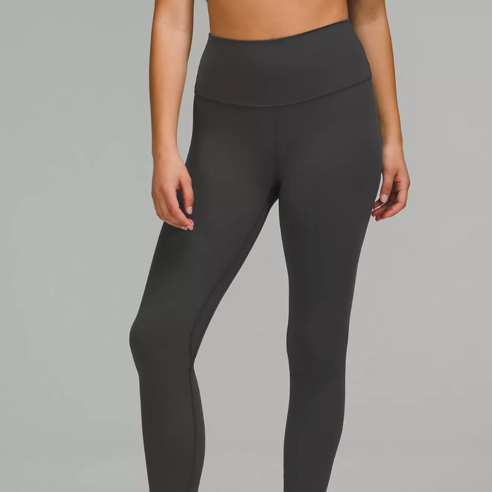 lululemon Align™ High-Rise Pant 25" Color: Graphite Grey Size: 4 Quality: Worn - Picture 2 of 3